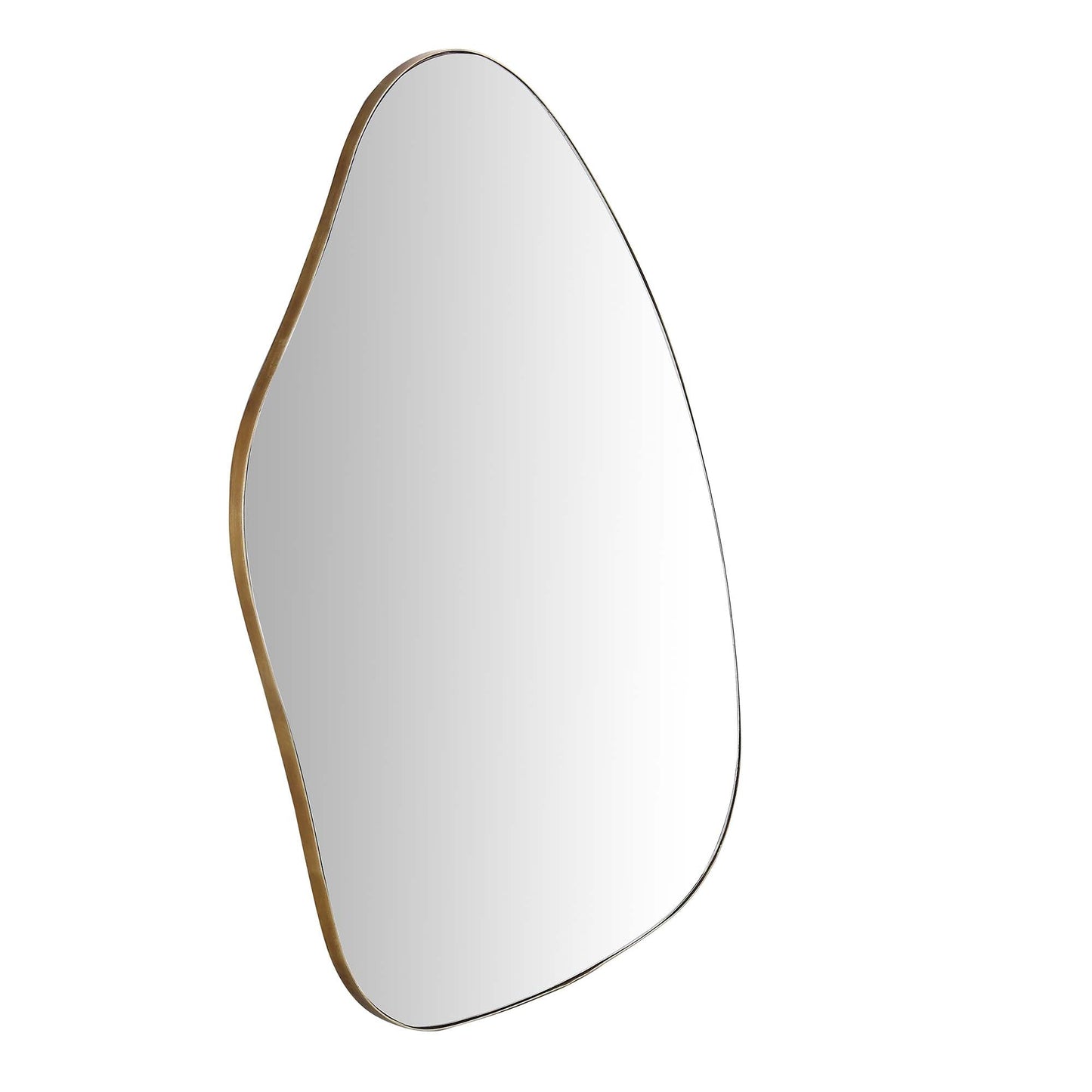 Pavia Irregular Shaped Extra Large Full Length Mirror 160 x 115 cm, Antique Gold