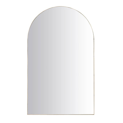 Eden Arched Full Length Metal Frame Mirror 180 x 110 cm, Antique Gold Effect