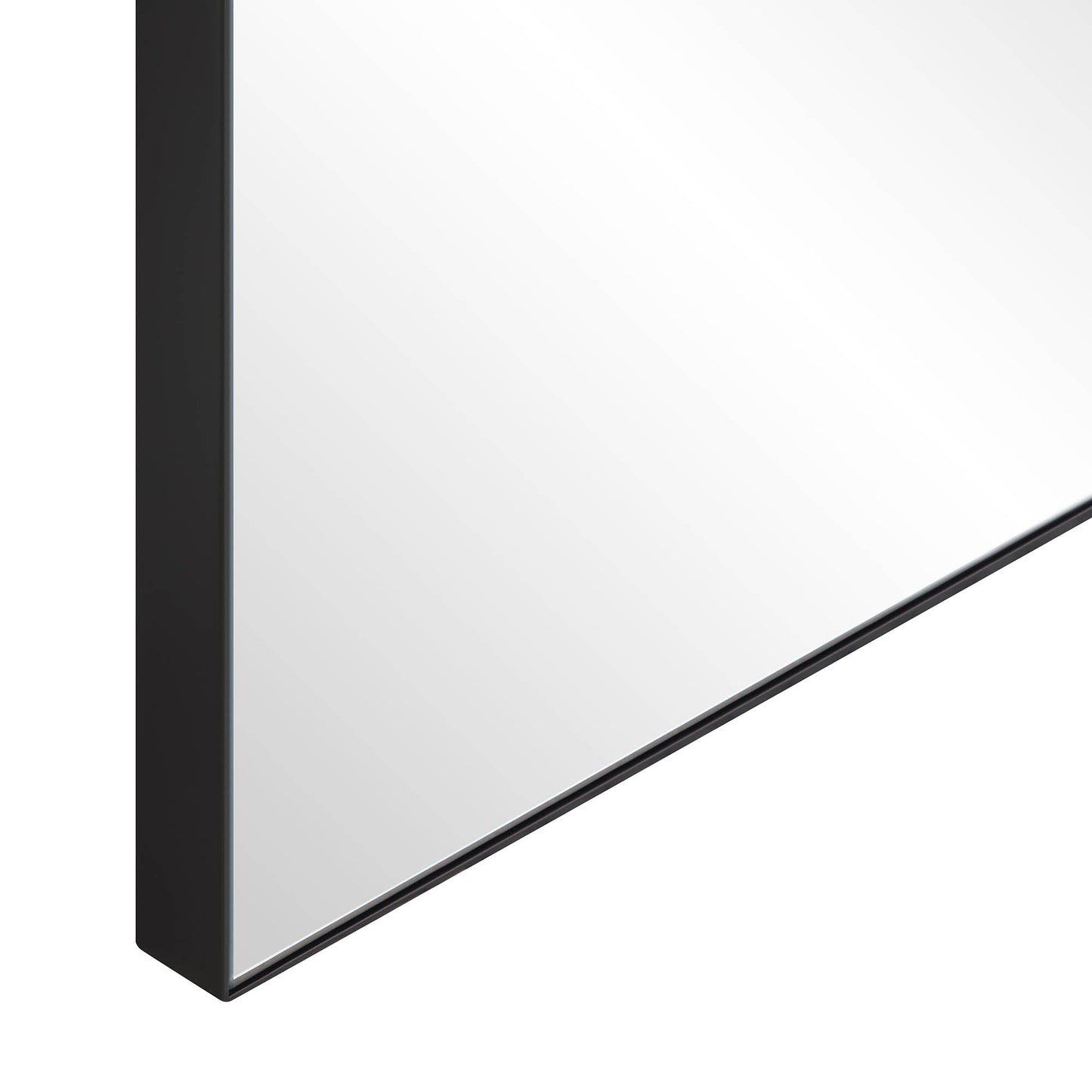 Eden Arched Full Length Metal Frame Mirror 180 x 110 cm, Black