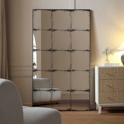 Bibury Antiqued Full Length Mirror Rectangular 180 x 100 cm
