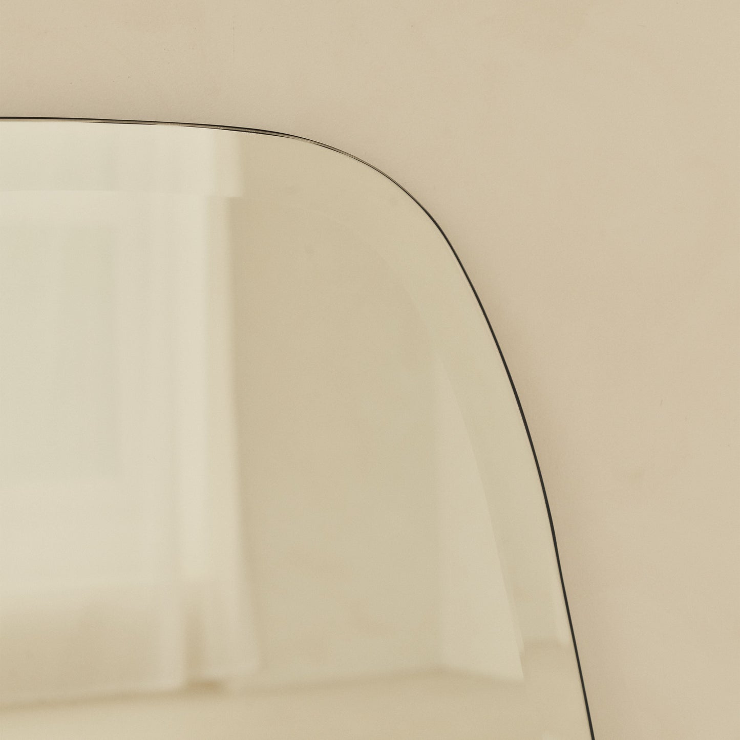 Vienna - Large Frameless Oval Bevelled Mirror 140cm x 52cm