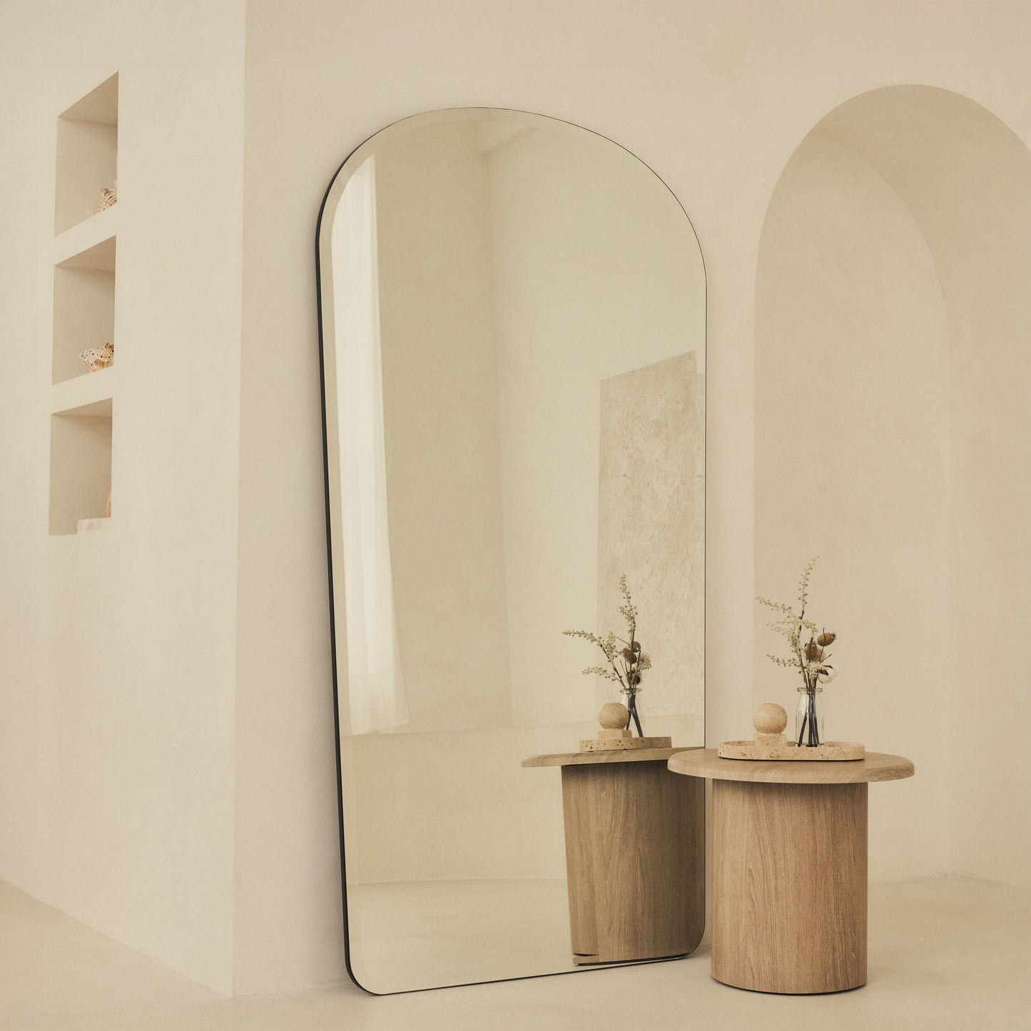 Vienna - Extra Large Full Length Frameless Bevelled Mirror 180cm x 95cm