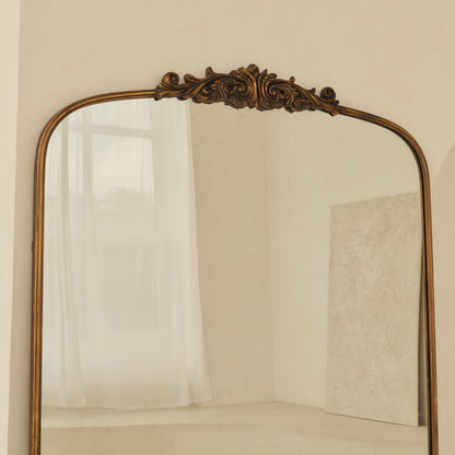 Amelia - Full Length Gold Arched Metal Mirror 200cm x 120cm