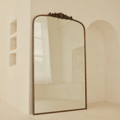 Amelia - Full Length Gold Arched Metal Mirror 200cm x 120cm