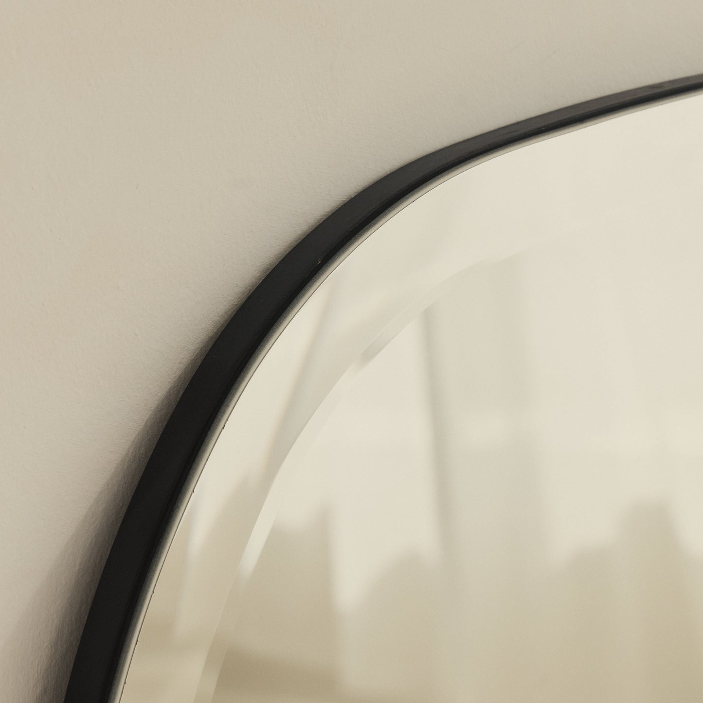Vienna - Large Frameless Curved Bevelled Mirror 100cm x 65cm