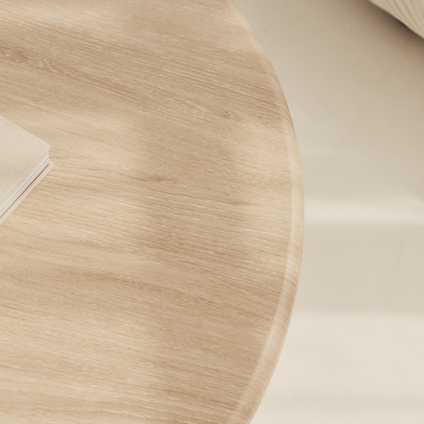 Madison - Large Washed Wood Round Wooden Coffee Table