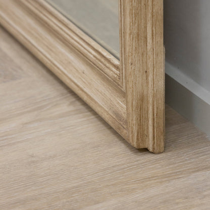 Melilla - Washed Wood Arched Full Length Mirror 190cm x 99cm