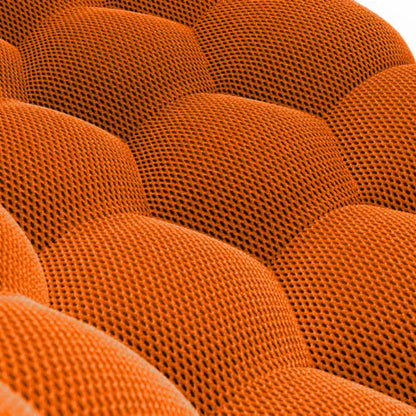 Compressed Bubble Sofa by Lumo in Vibrant Orange: Space-Saving Design