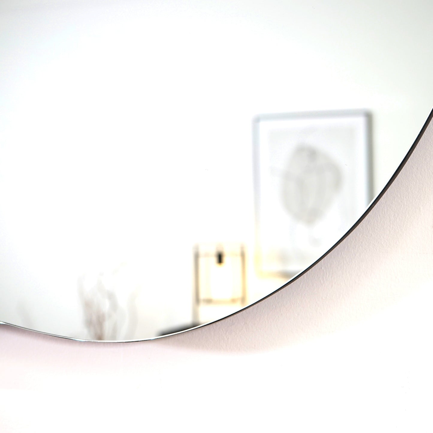 Edge - Large Frameless Irregular Pond Mirror 120cm x 70cm