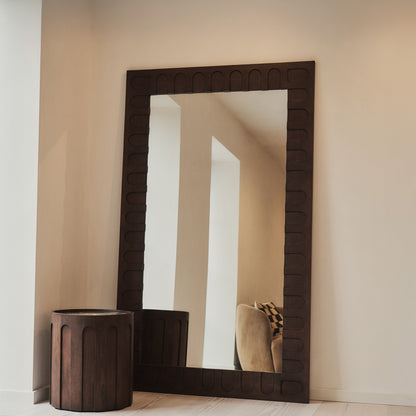 Valor - Dark Wood Extra Large Premium Mirror 200cm x 120cm