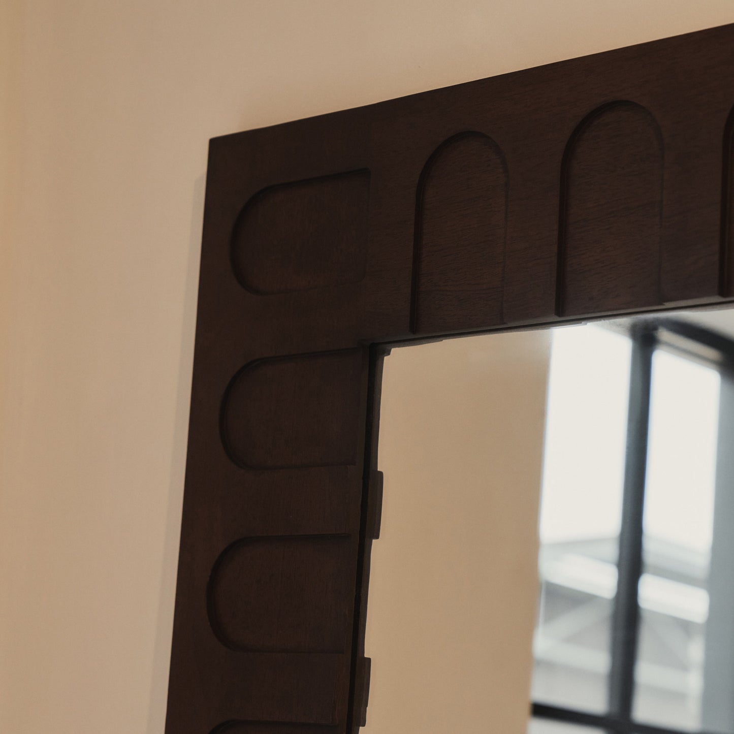 Valor - Dark Wood Extra Large Premium Mirror 200cm x 120cm