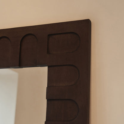 Valor - Dark Wood Extra Large Premium Mirror 200cm x 120cm