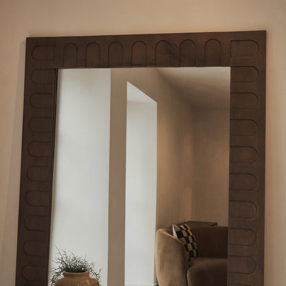 Valor - Warm Wood Extra Large Premium Mirror 200cm x 120cm