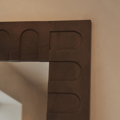 Valor - Warm Wood Extra Large Premium Mirror 200cm x 120cm