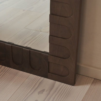 Valor - Warm Wood Extra Large Premium Mirror 200cm x 120cm