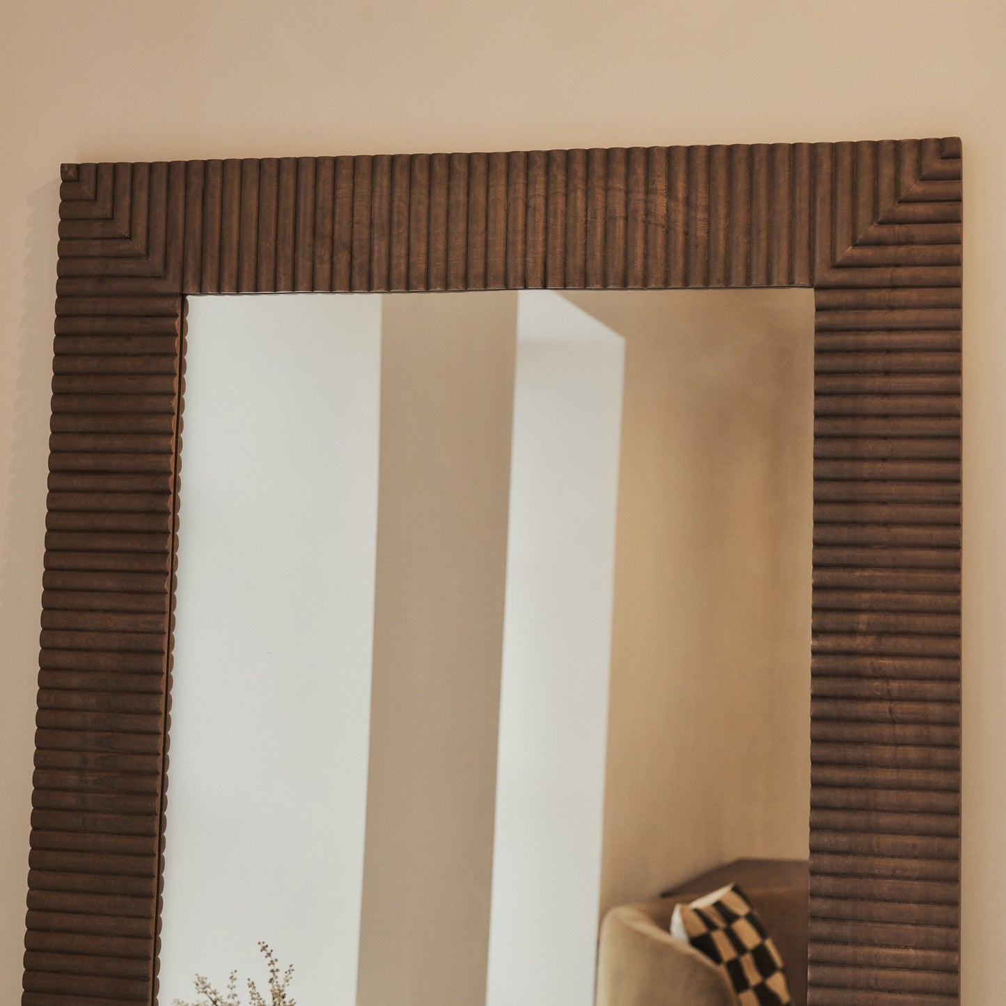 Sloane - Warm Wood Extra Large Premium Mirror 190cm x 100cm