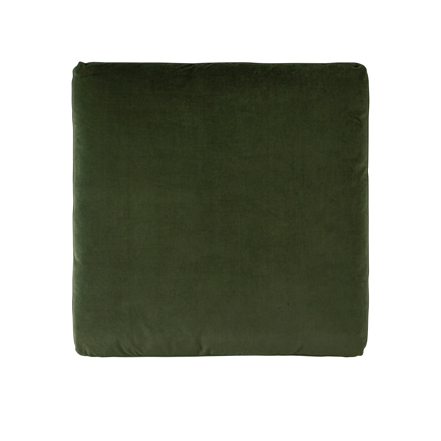 Lutyens Moss Green Velvet Modular Sofa, Stool