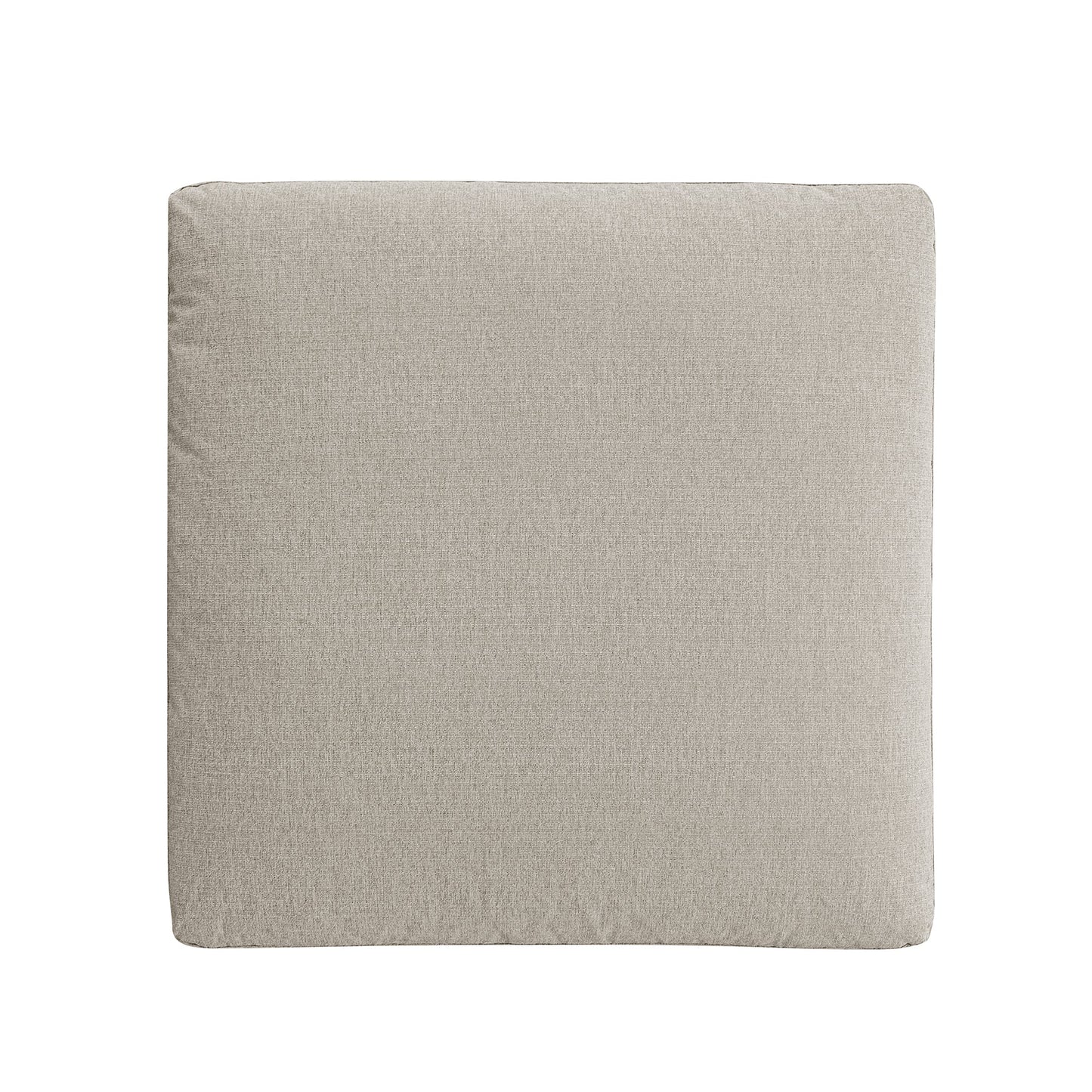 Lutyens Oatmeal Weave Fabric Modular Sofa, Stool