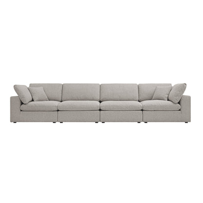Lutyens Taupe Boucle Modular Sofa, 4-Piece