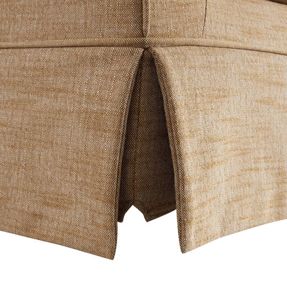 Fitz Skirted 2-Seater Sofa, Apricot Linen Blend