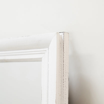 Sasha - White Shabby Chic Rectangular Window Mirror 134cm x 70cm