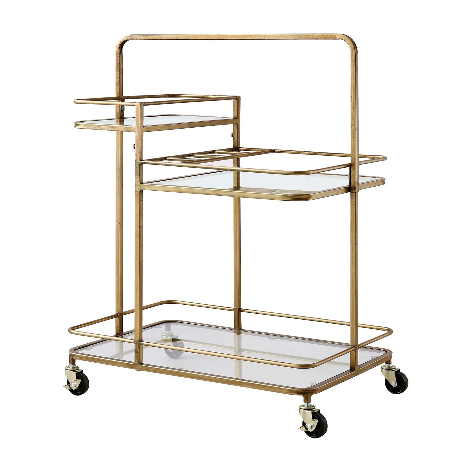 Clementine Antique Brass Effect Drink Trolley