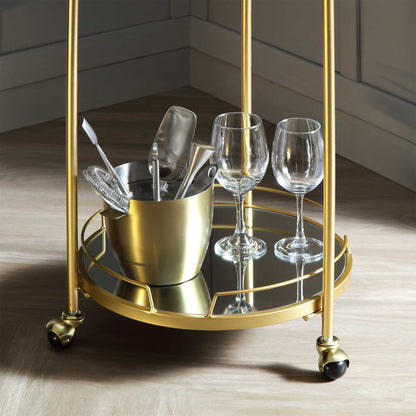 Berkeley Gold Effect Drink Trolley