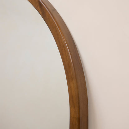 Tamara - Full Length Extra Large Arched Walnut Mirror 190cm x 110cm