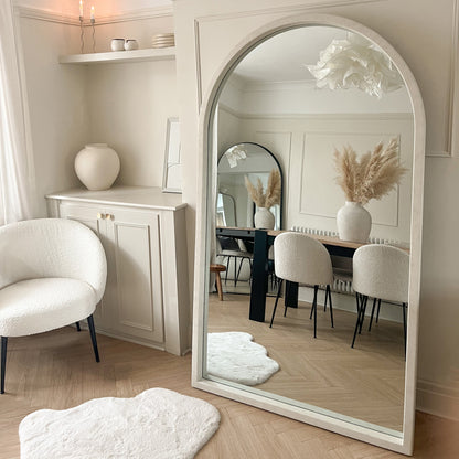 Tamara - Full Length Extra Large Arched Concrete Mirror 190cm x 110cm