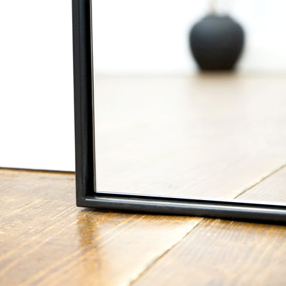Theo - Full Length Black Extra Large Metal Mirror 190cm x 120cm