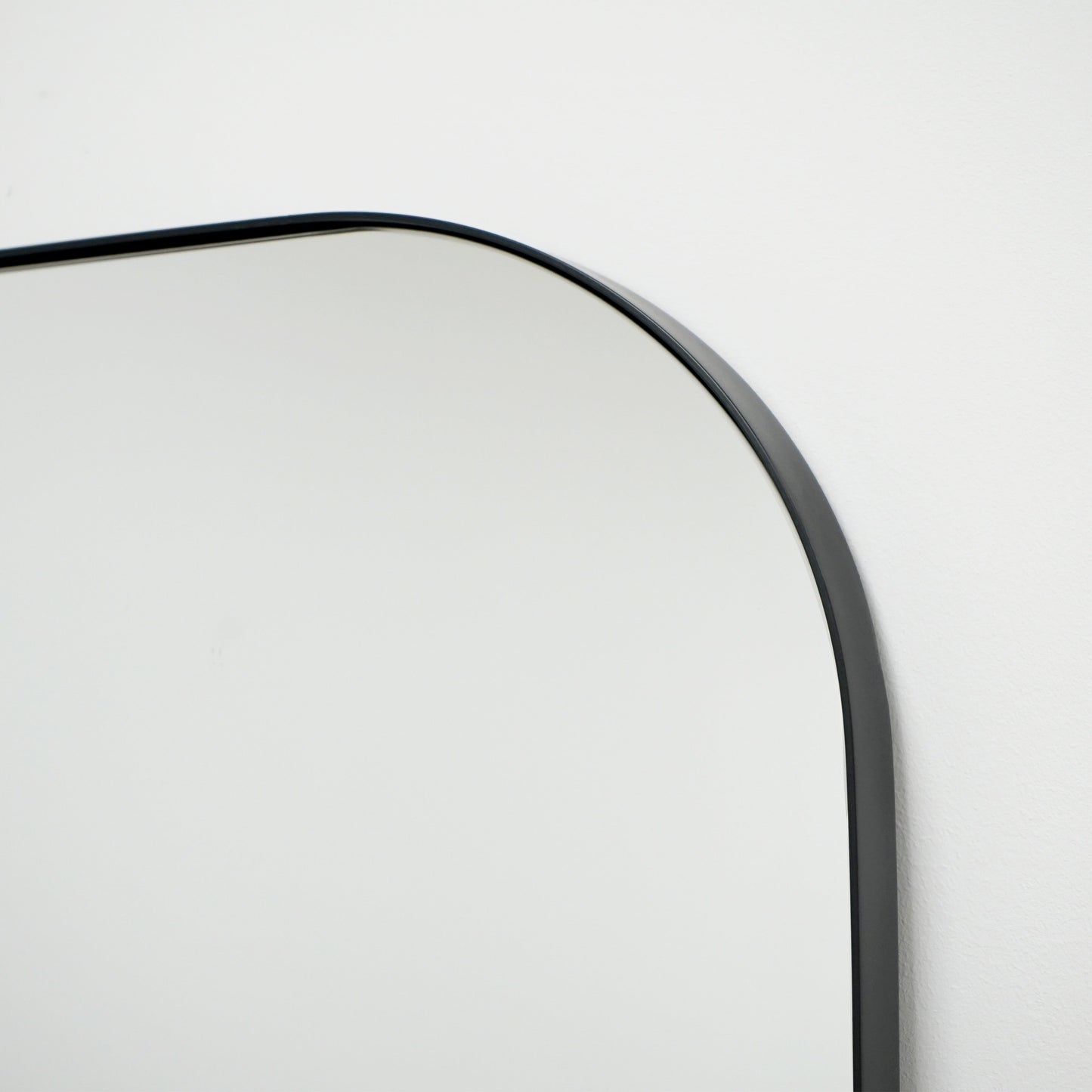 Theo - Full Length Black Curved Metal Extra Large Mirror 200cm x 120cm