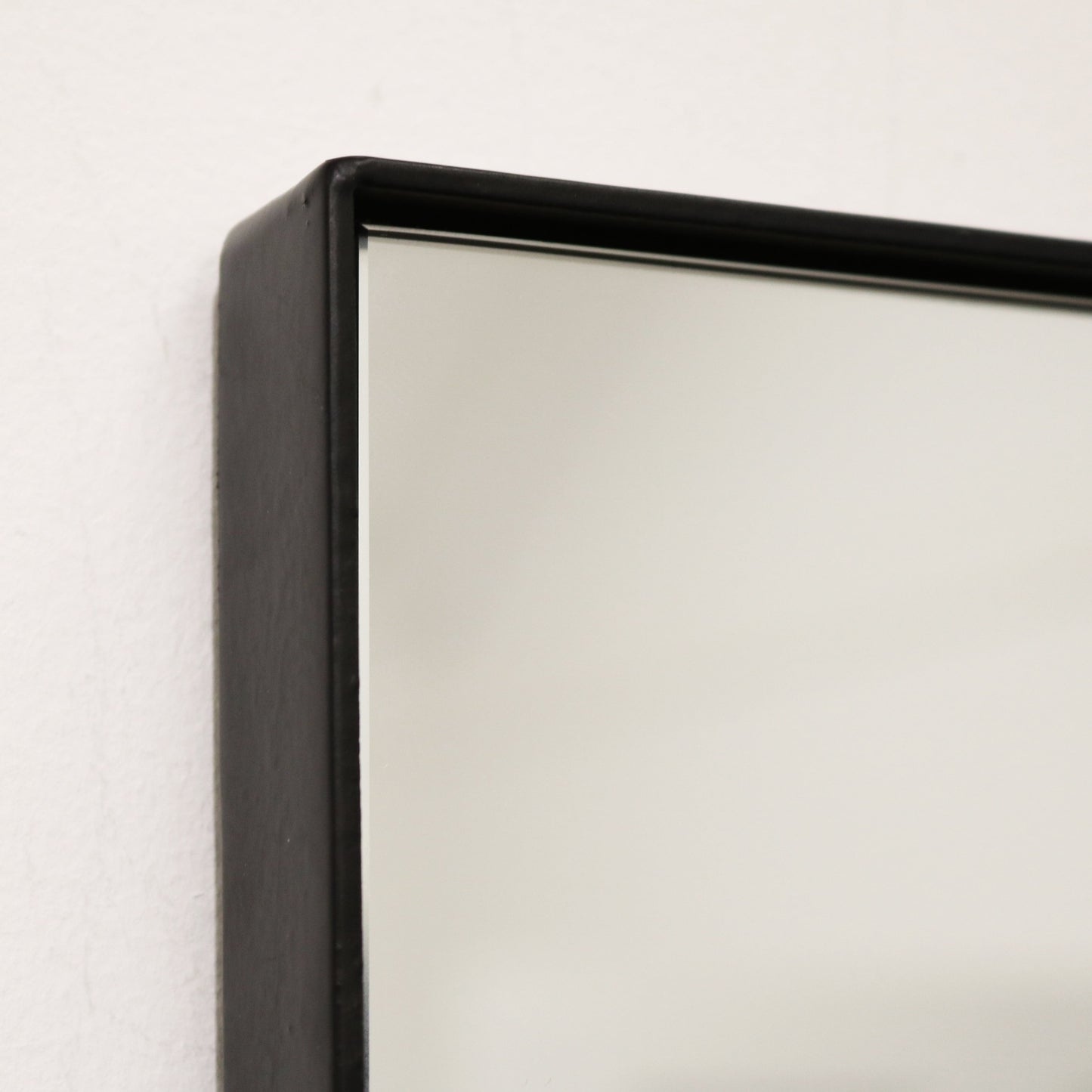 Theo - Full Length Black Rectangular Large Metal Mirror 160cm x 60cm