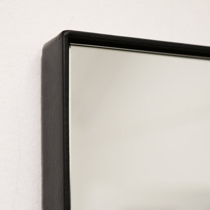Theo - Full Length Black Rectangular Large Metal Mirror 160cm x 60cm