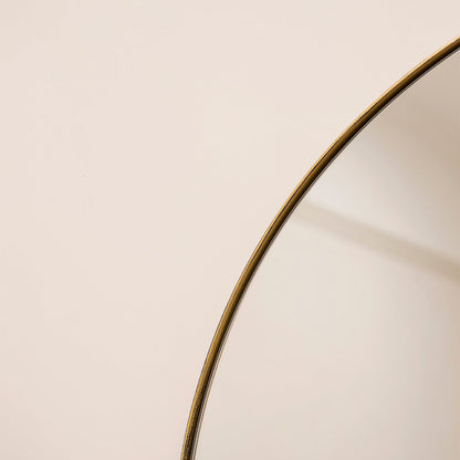 Theo - Full Length Gold Arched Large Metal Mirror 180cm x 90cm