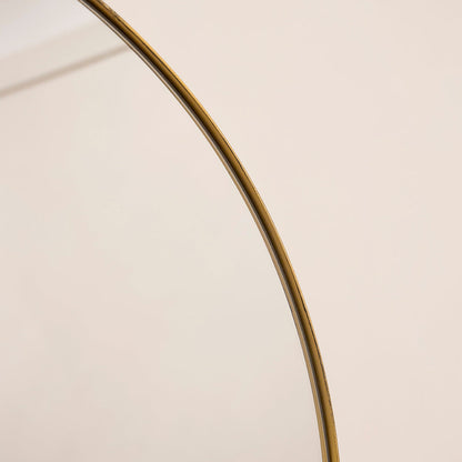 Theo - Full Length Gold Arched Large Metal Mirror 180cm x 90cm