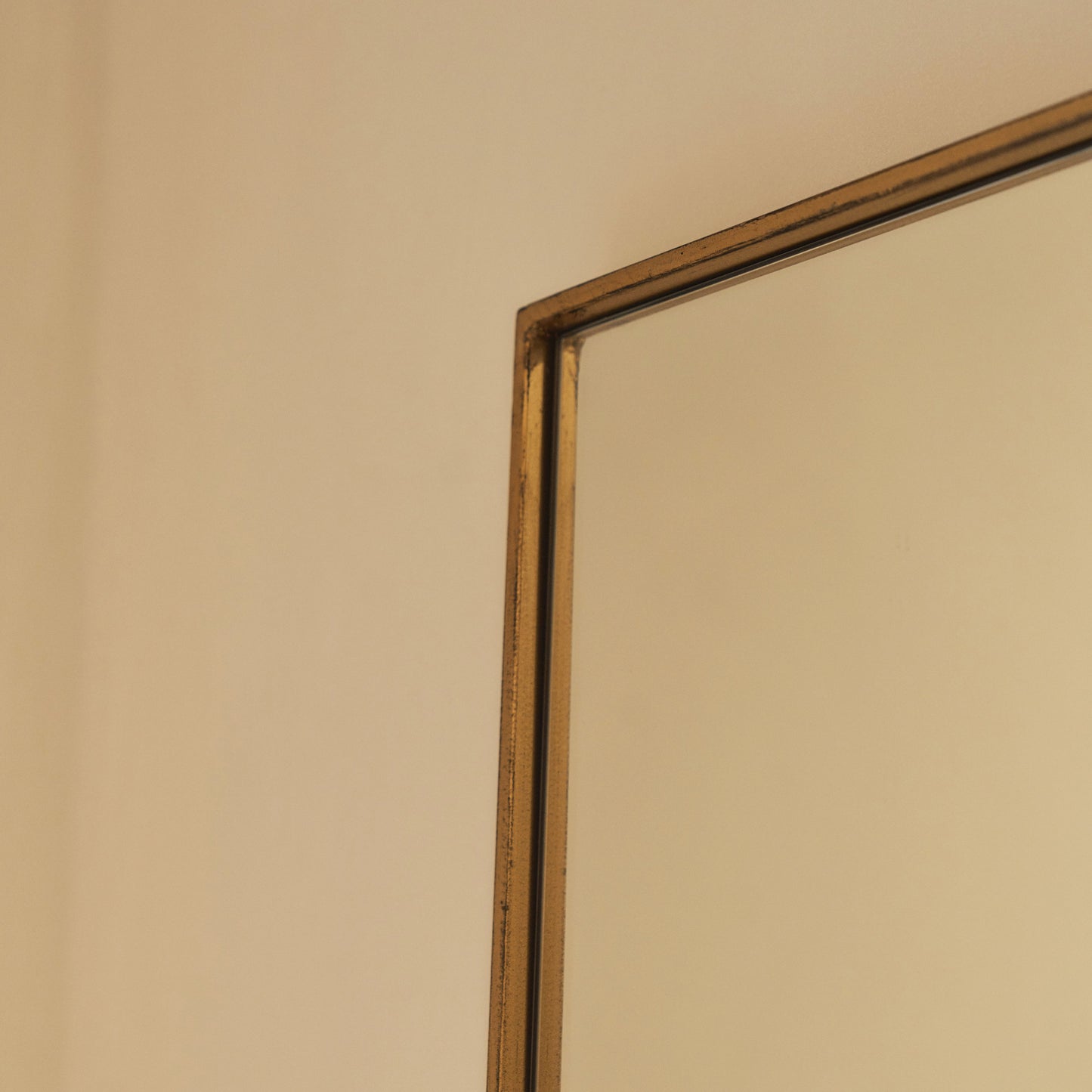 Theo - Full Length Gold Rectangular Extra Large Metal Mirror 190cm x 120cm
