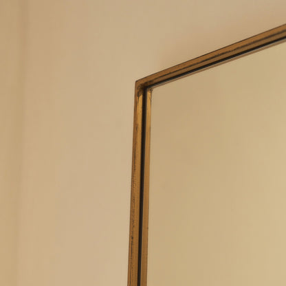 Theo - Full Length Gold Rectangular Extra Large Metal Mirror 190cm x 120cm