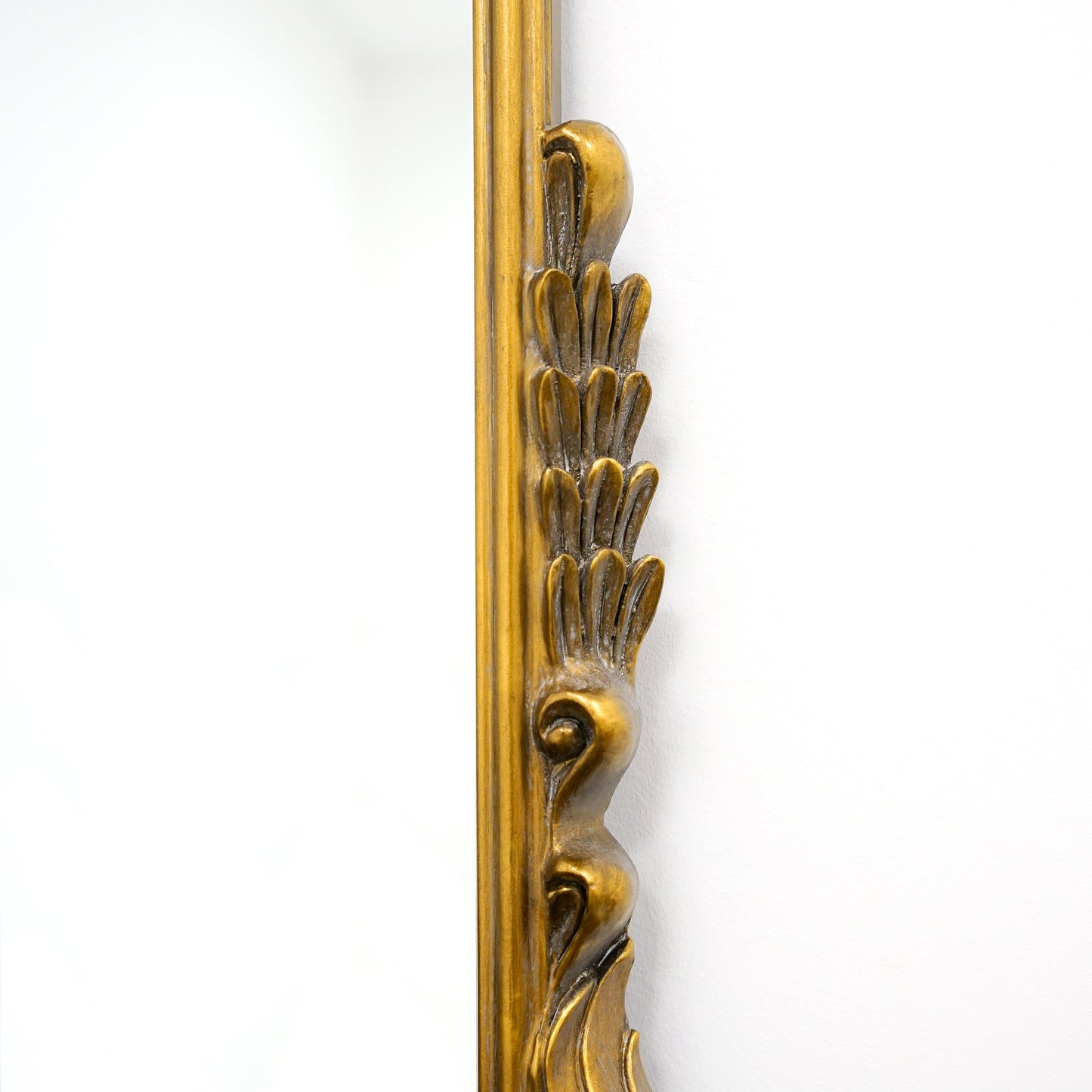 Valentina - Gold Arched Metal Overmantle Mirror 130cm x 100cm
