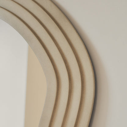 Luciana - Full Length Wave Concrete Extra Large Mirror 180cm x 105cm