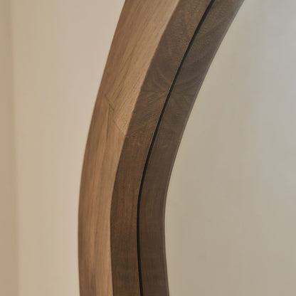 Luciana - Full Length Wave Warm Wood Extra Large Mirror 180cm x 105cm