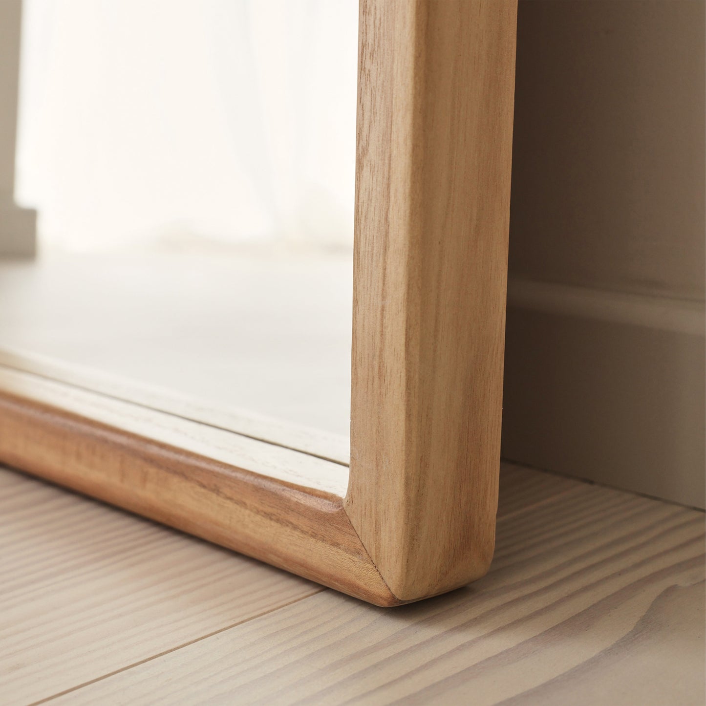 Arden - Light Wood Full Length Wooden Mirror 180cm x 80cm