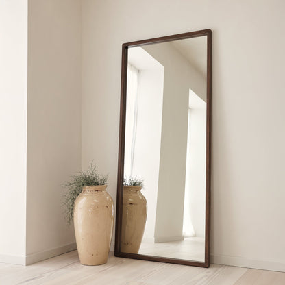 Arden - Dark Wood Full Length Wooden Mirror 180cm x 80cm