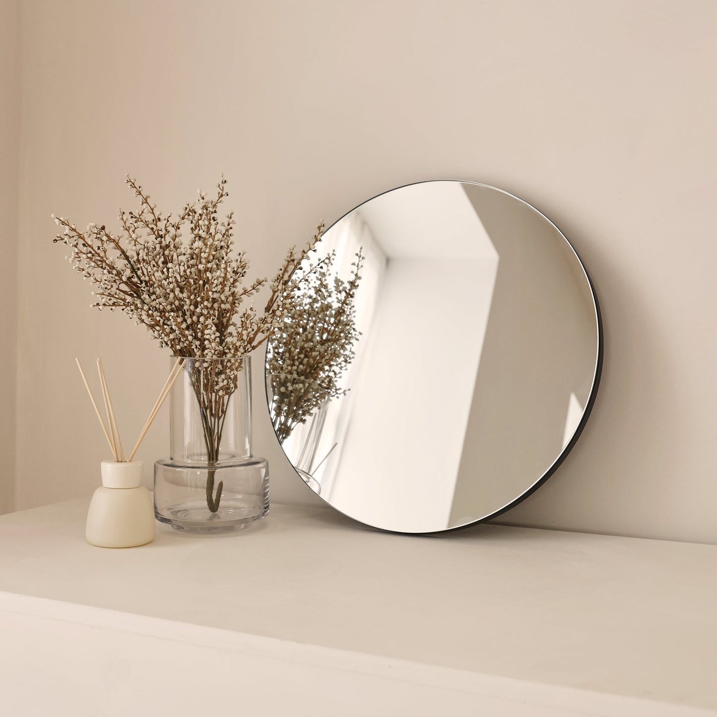 Edge - Frameless Round Wall Mirror 40cm x 40cm