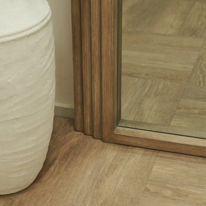 Luciana - Full Length Arched Washed Wood Mirror 196cm x 104cm