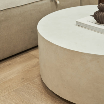 Angelo - Minimal Concrete Round Coffee Table Large