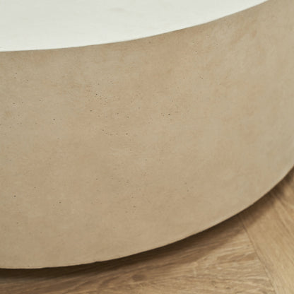 Angelo - Minimal Concrete Round Coffee Table Large