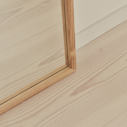 Arden - Light Wood Full Length Arched Wooden Mirror 160cm x 60cm