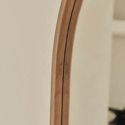 Arden - Warm Wood Full Length Arched Wooden Mirror 160cm x 60cm