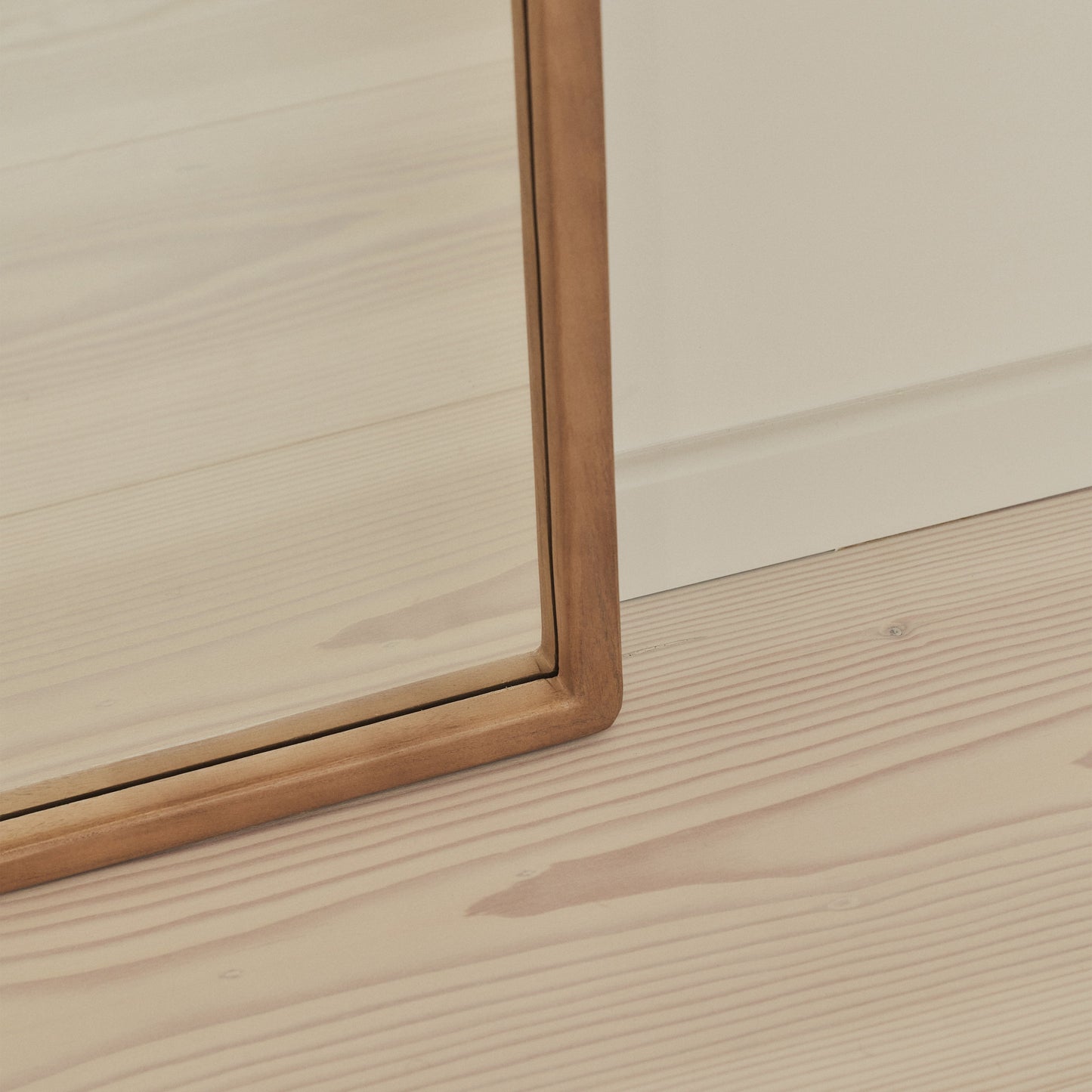 Arden - Warm Wood Full Length Wooden Mirror 140cm x 45cm