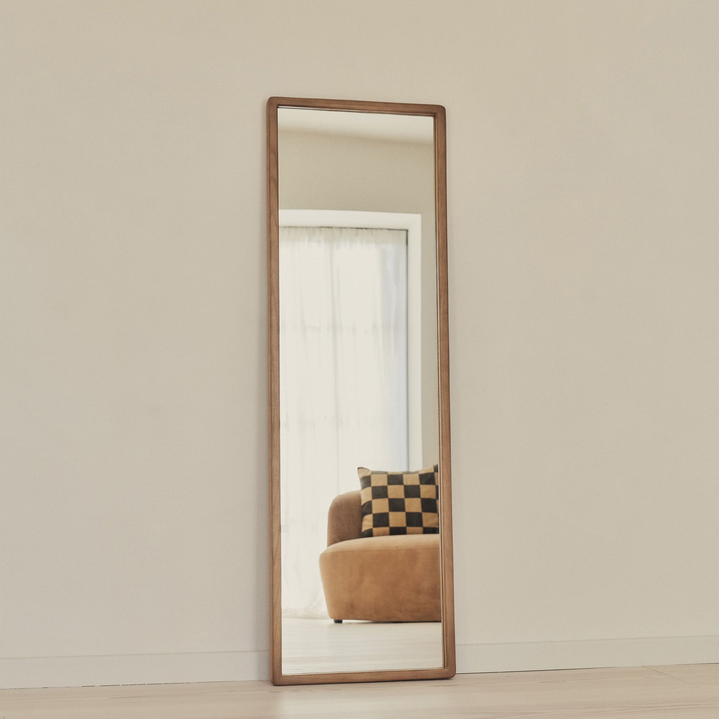 Arden - Warm Wood Full Length Wooden Mirror 140cm x 45cm